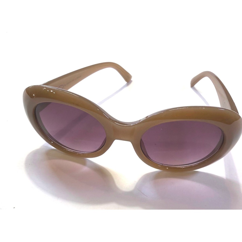 Oscar de la Renta Brown Oval Sunglasses Vintage Retro Designer Spain - Picture 6 of 8